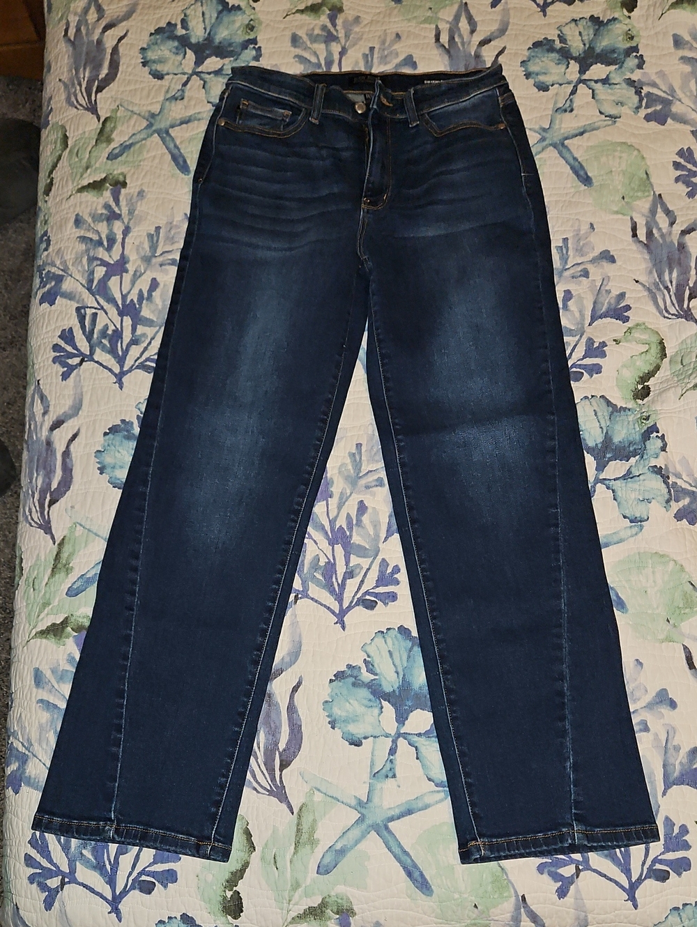 Judy Blue Dark Blue Straight-Leg Women's Jeans